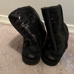 Black sequin UGGs